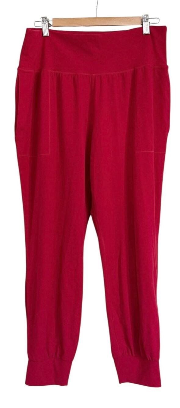 Athleta Salutation Joggers XL Red High Rise Stretch Athleisure Lounge Pants